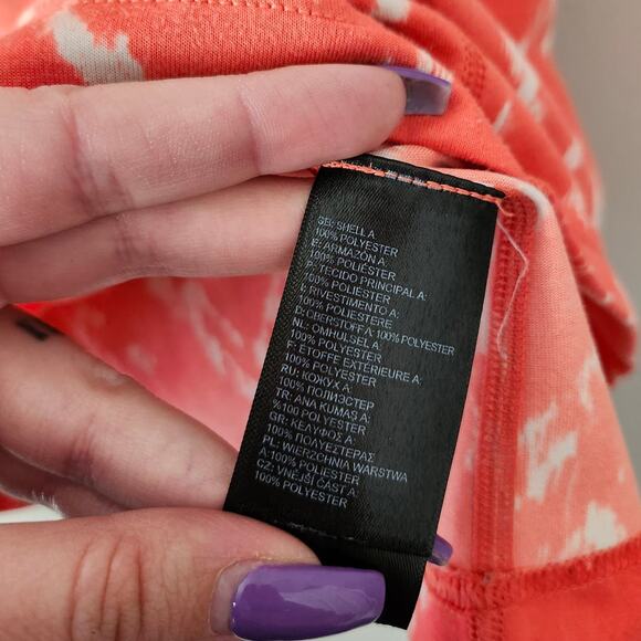 The North Face T-Shirt Orange White Chevron Short Sleeve Pullover Top XL - Picture 5 of 5